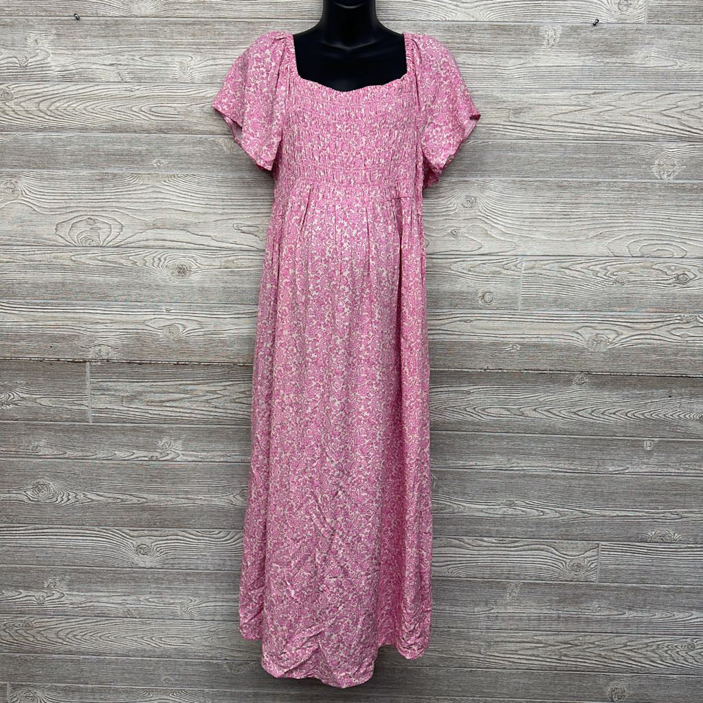 Smocked Woven Dress Flowers XXL