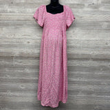 Smocked Woven Dress Flowers XXL
