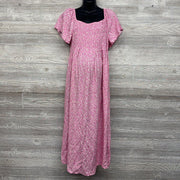 Smocked Woven Dress Flowers XXL
