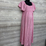 Smocked Woven Dress Flowers XXL
