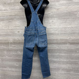 Side Panel Denim Overalls 8/Medium Short
