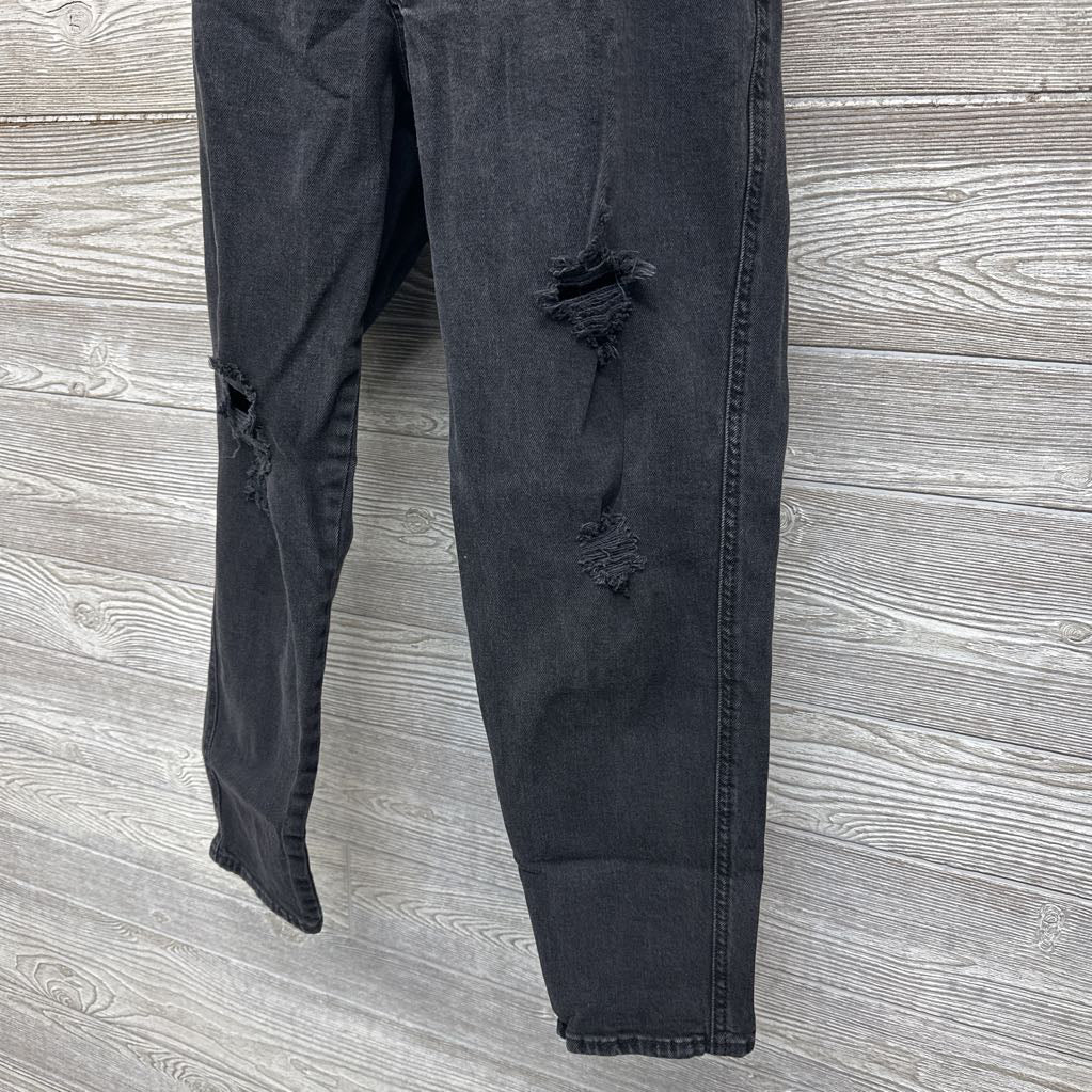 Side Panel Denim Overalls 8/Medium Short