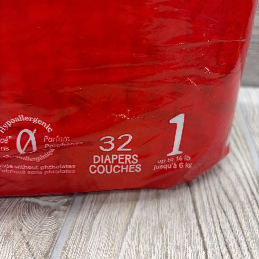 NEW 32 Pk Little Snugglers Diapers