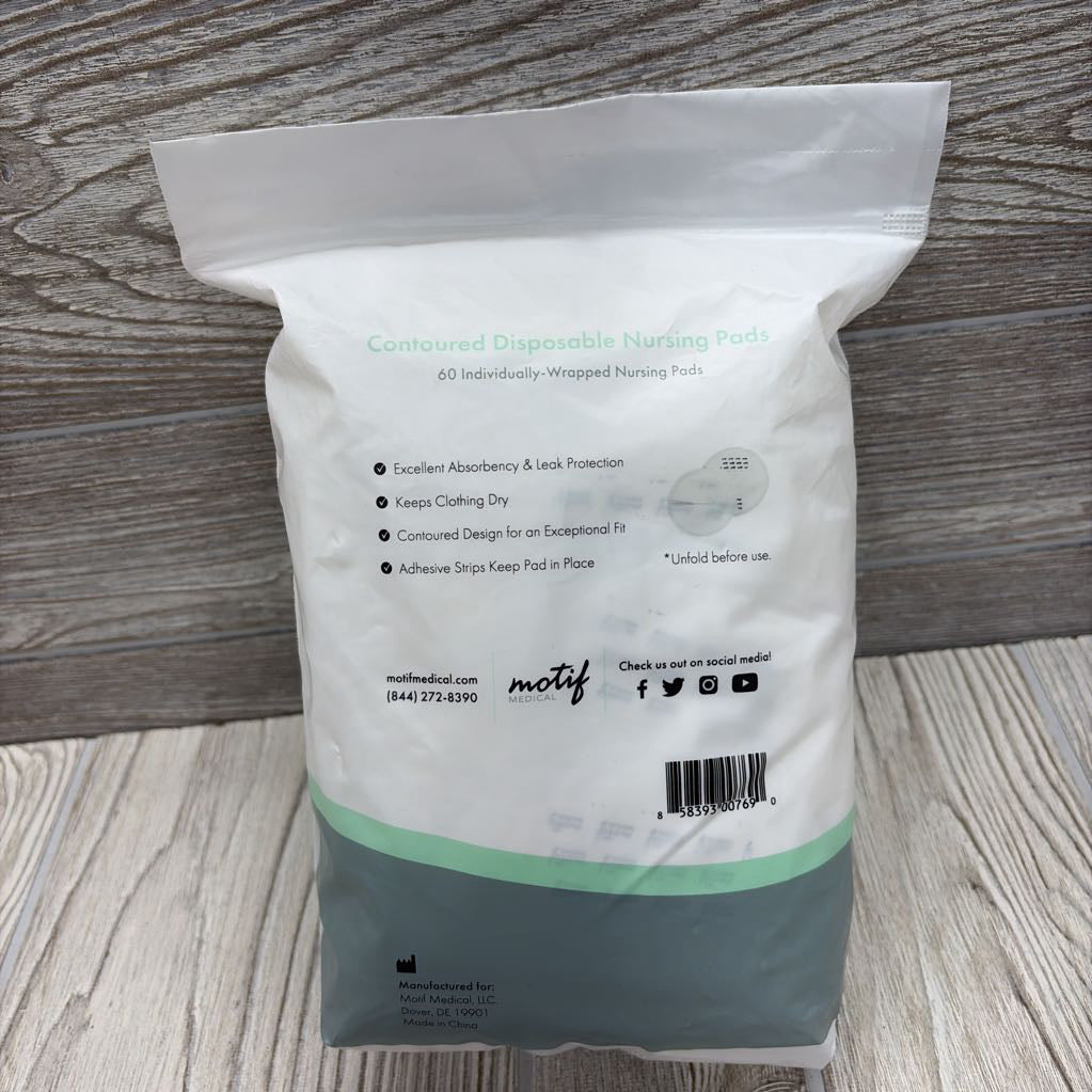 NEW 60 Pk Contoured Disposable Nursing Pads