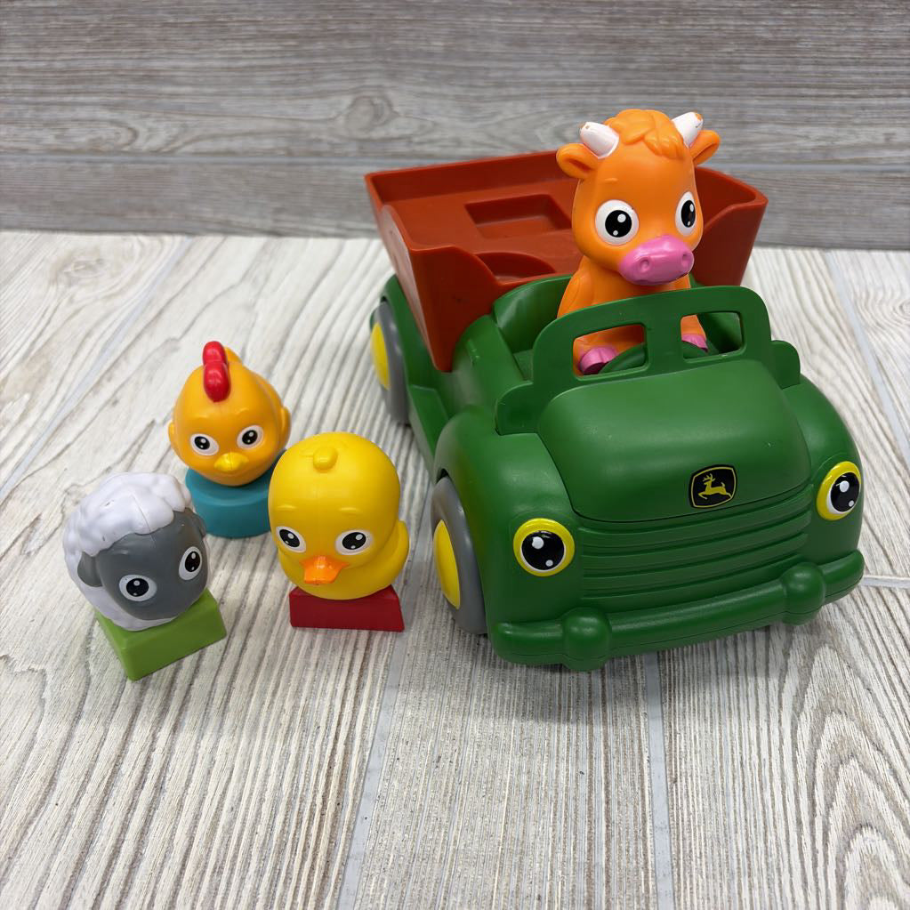 John Deere Learn N Pop Farmyard Friends Tractor