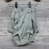 LS Ribbed Side Snap Bodysuit & Footed Pants Hedgehogs NB