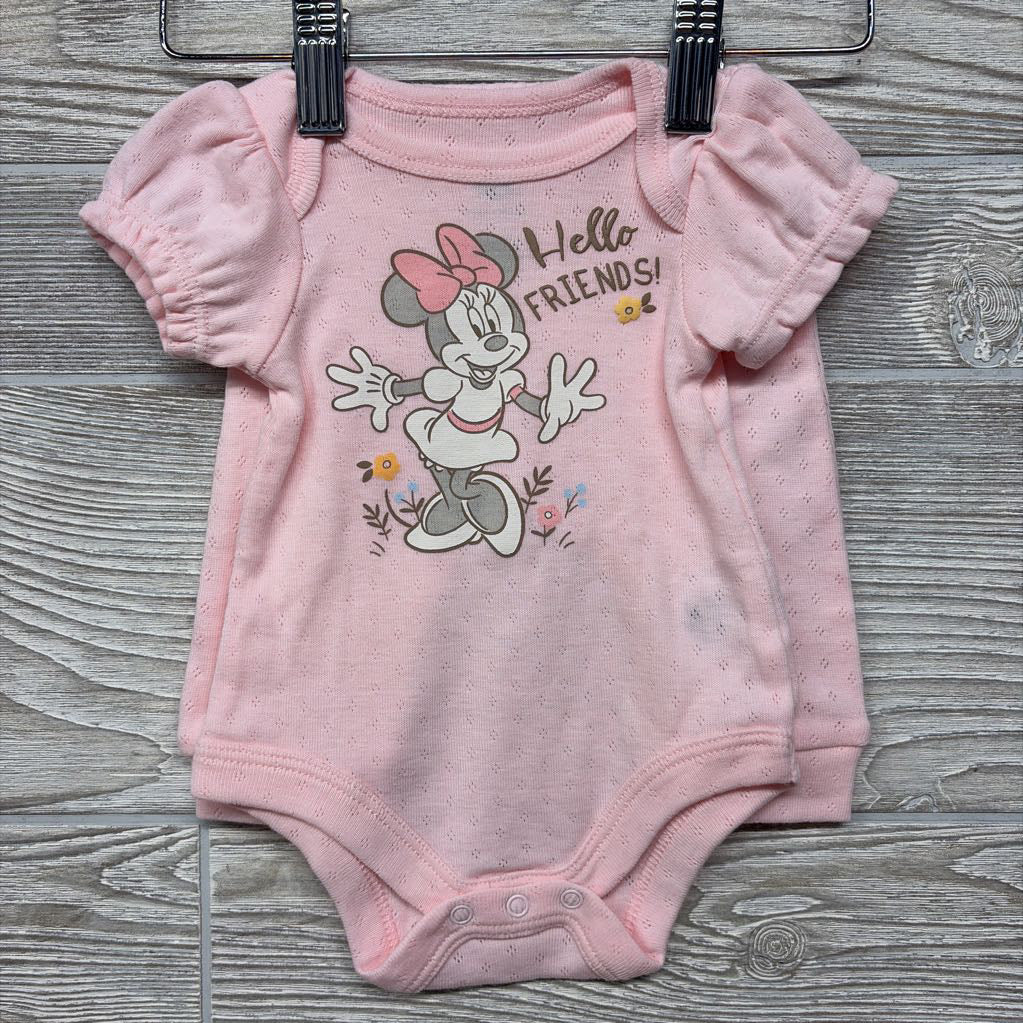 Nw/oT 2 Pk Bodysuits Minnie Butterflies & Pointelle Pants W/ Bandana Bib NB