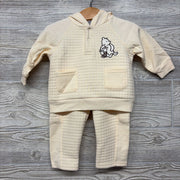 Quilted Hoodie Pooh Piglet & Pants 3-6M