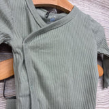 LS Ribbed Side Snap Bodysuit & Pants 6-9M