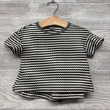 Waffle Knit Shirt & Shorts Stripes 9-12M