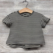 Waffle Knit Shirt & Shorts Stripes 9-12M