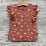 Ribbed Flutter Sleeve Shirt Flowers & Flowey Shorts 3T