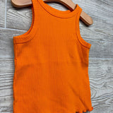 Ribbed Tank Top Lettuce Trim 4T