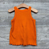 Ribbed Tank Top Lettuce Trim 4T
