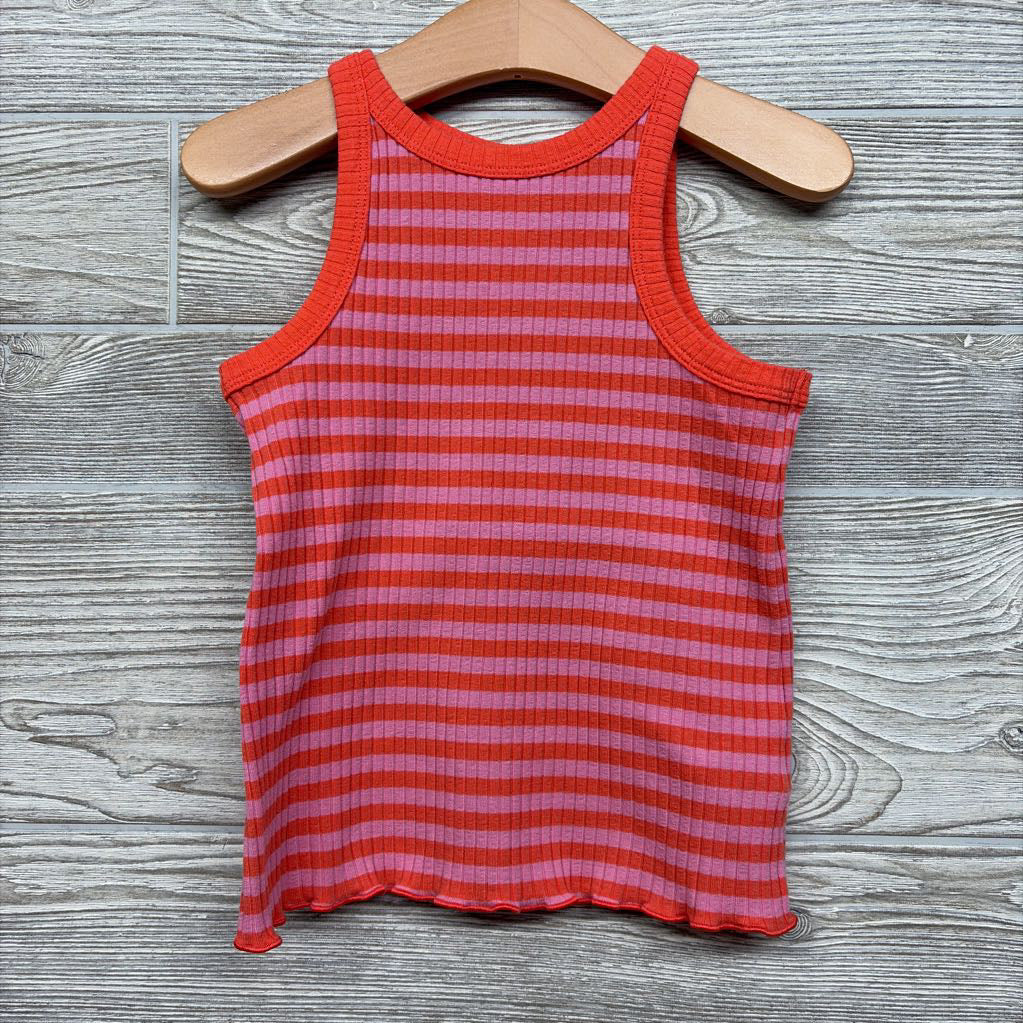 Ribbed Tank Top Stripes 4T