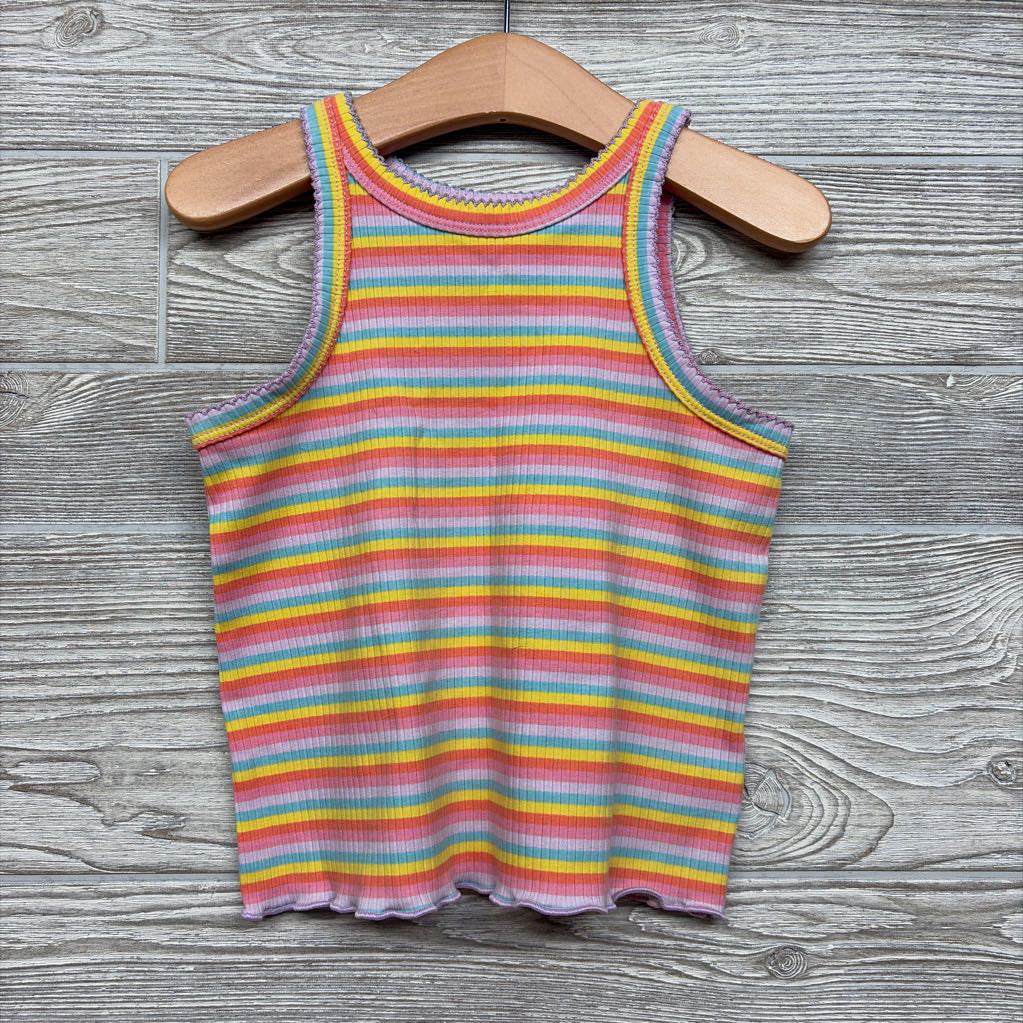 Ribbed Tank Top Stripes 4T