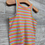 Ribbed Tank Top Stripes 4T