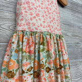 Tank Dress Flowers Ruffle Trim 3T