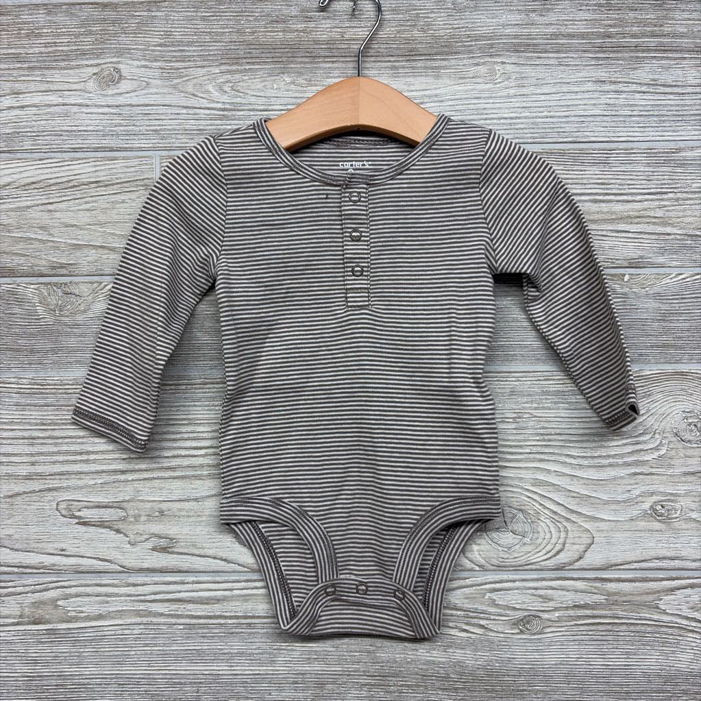 LS Henley Bodysuit Stripes 9M