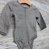 LS Henley Bodysuit Stripes 9M