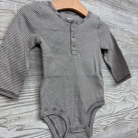 LS Henley Bodysuit Stripes 9M