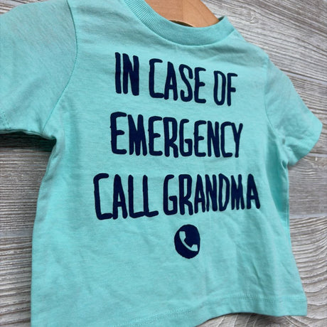 NEW Shirt In Case Of Emergency Call Grandma 6-9M
