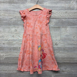 Flutter Sleeve Jersey Dress Tie Dye Ariel Flounder 7