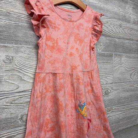 Flutter Sleeve Jersey Dress Tie Dye Ariel Flounder 7