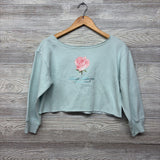 NEW Off Shoulder Cropped Sweatshirt Always Authentic 8