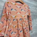 LS Jersey Dress Unicorns 4T