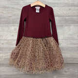 LS Ribbed Tulle Dress Animal Print 6