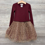 LS Ribbed Tulle Dress Animal Print 6