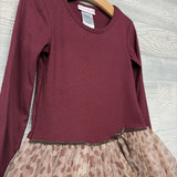 LS Ribbed Tulle Dress Animal Print 6