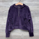 Velour 1/4 Zip Cropped Pullover 8