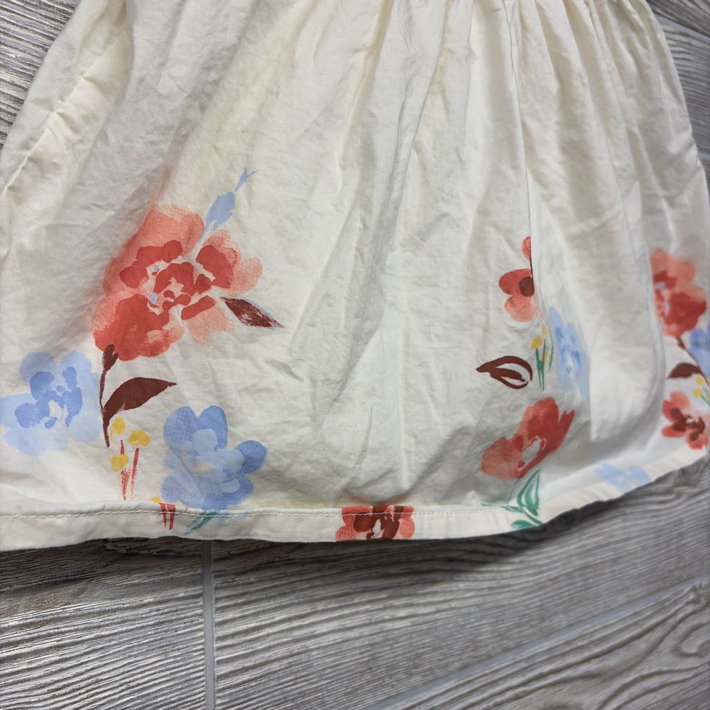 Puff Sleeve Smocked Dress Flowers 9M