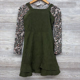 Tank Cord Dress & LS Shirt Flowers 12