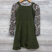 Tank Cord Dress & LS Shirt Flowers 12