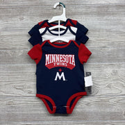 NEW 3 Pk Bodysuit Minnesota Twins 0-3M