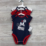 NEW 3 Pk Bodysuit Minnesota Twins Ruffles 0-3M