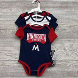 NEW 3 Pk Bodysuit Minnesota Twins 3-6M