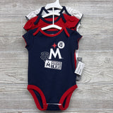 NEW 3 Pk Bodysuit Minnesota Twins Ruffles 3-6M