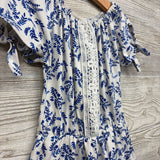 Off Shoulder Romper Flowers Macrame Lace 7-8