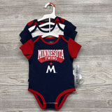 NEW 3 Pk Bodysuit Minnesota Twins 6-9M