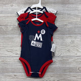 NEW 3 Pk Bodysuit Minnesota Twins Ruffles 6-9M