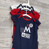 NEW 3 Pk Bodysuit Minnesota Twins Ruffles 6-9M