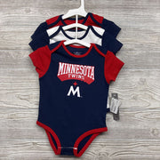 NEW 3 Pk Bodysuit Minnesota Twins 18M