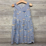 Tank Dress Stripes Butterflies 6X-7