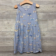 Tank Dress Stripes Butterflies 6X-7