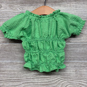 Textured Puff Sleeve Shirt 0-3M