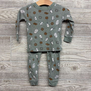 2 Pc LS PJs Cookies Milk 18M